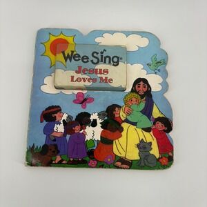 Wee Sing‎ Jesus Loves Me Board Book Bible Songs & Stories Vintage Christian Kids